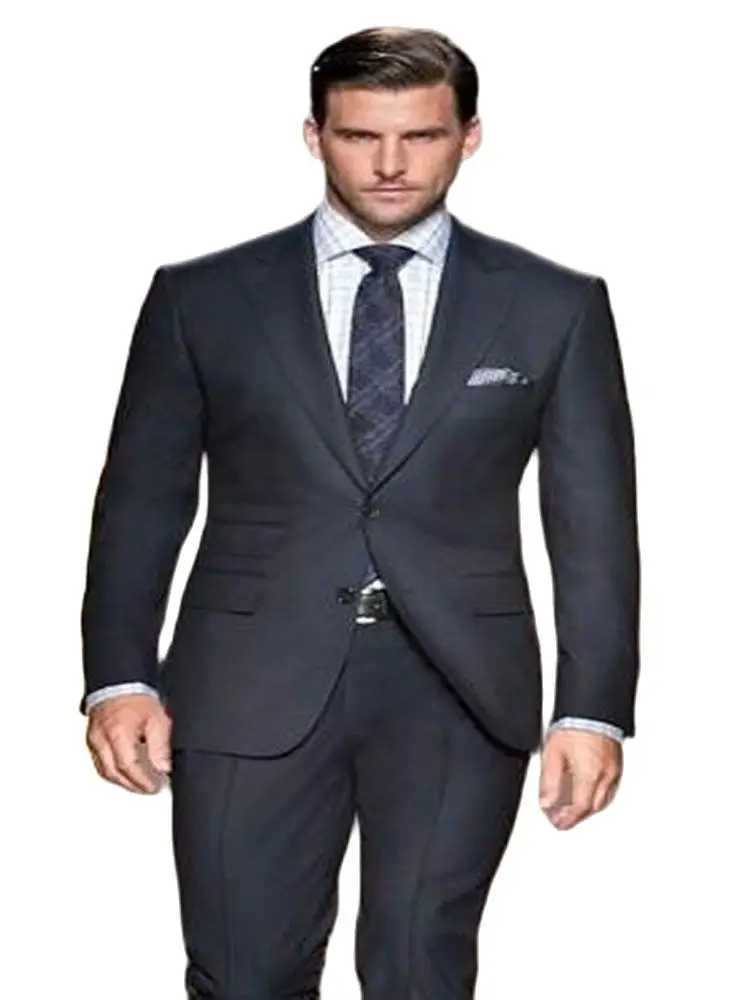 2020 New Arrival Custom Made Black Groom Tuxedos Peaked Lapel Dinner Formal Two Piece Mens Suits Slim Fit(Jacket+Pants)
2020 New Arrival Custom Made Black Groom Tuxedos Peaked Lapel Dinner Formal Two Piece Mens Suits Slim Fit(Jacket+Pants)