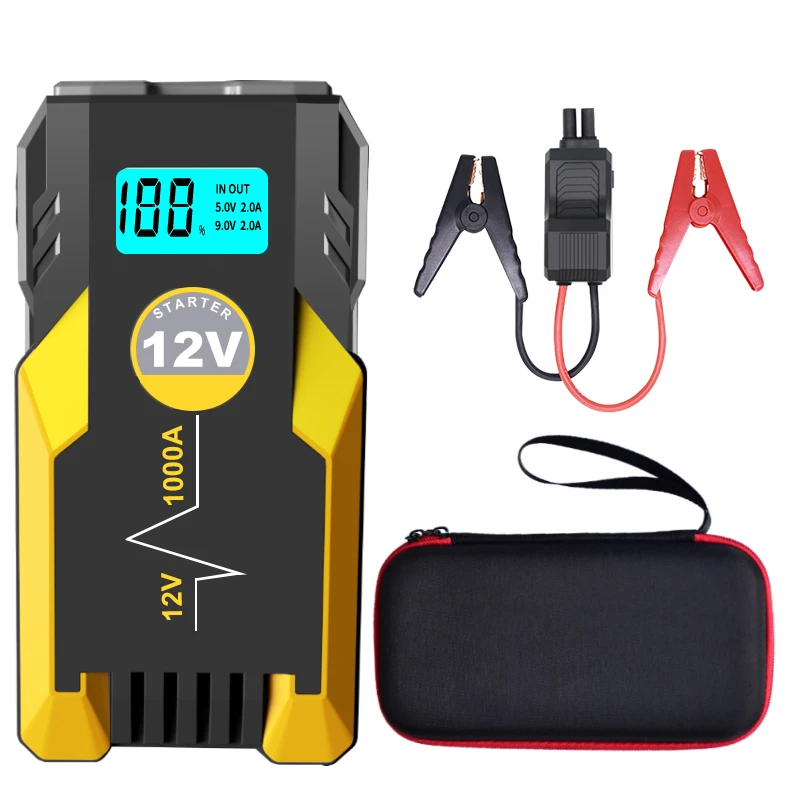 Emergency Car Battery Jump Starter 14800mAh Jumper Starter Car Jump Battery Booster with Flashlight Smart Safety Cable
Emergency Car Battery Jump Starter 14800mAh Jumper Starter Car Jump Battery Booster with Flashlight Smart Safety Cable