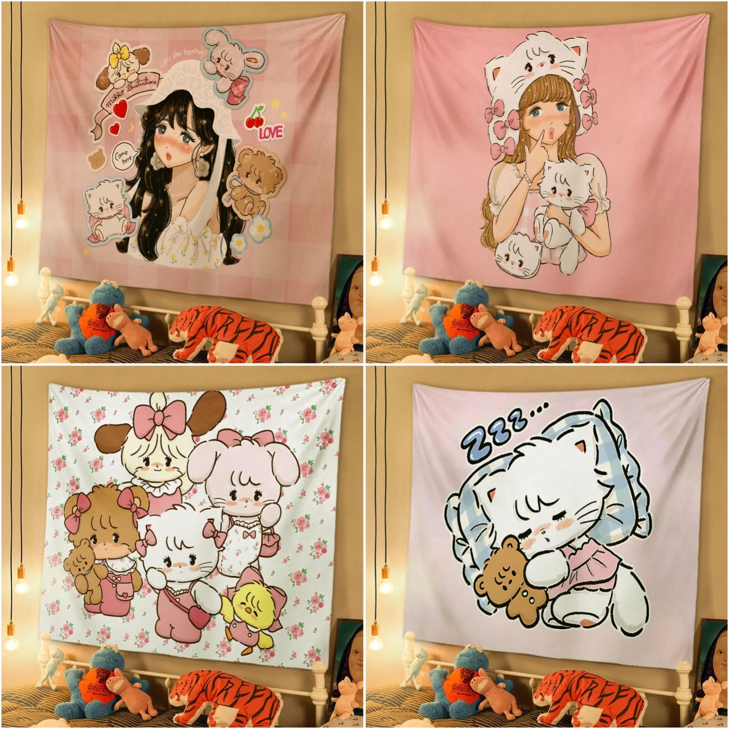 Mikko Anime Kawaii Warm Cartoon Children's Room Decoration Hanging Cloth Background Wall Plush Home Decoration Girls Gifts
Mikko Anime Kawaii Warm Cartoon Children's Room Decoration Hanging Cloth Background Wall Plush Home Decoration Girls Gifts