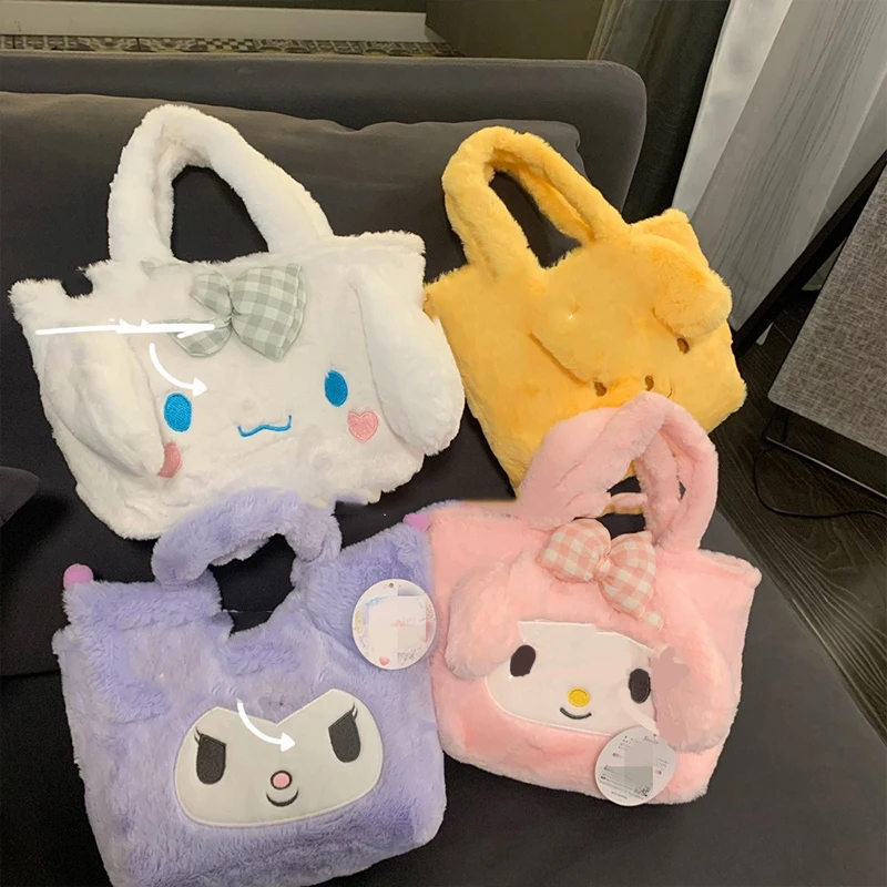 Kawaii Cartoon Sanrios Plush Messenger Bag Cinnamoroll My Melody Anime Shoulder Bag Cute Handbag Student Girls Gift
Kawaii Cartoon Sanrios Plush Messenger Bag Cinnamoroll My Melody Anime Shoulder Bag Cute Handbag Student Girls Gift