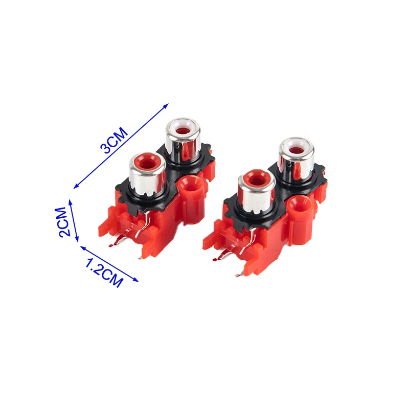 2PCS/set 2P 4P 6P 8P RCA Female Audio Video Plug AV Connector Socket Connector AV2-8.4-13 Red PCB Parts
2PCS/set 2P 4P 6P 8P RCA Female Audio Video Plug AV Connector Socket Connector AV2-8.4-13 Red PCB Parts