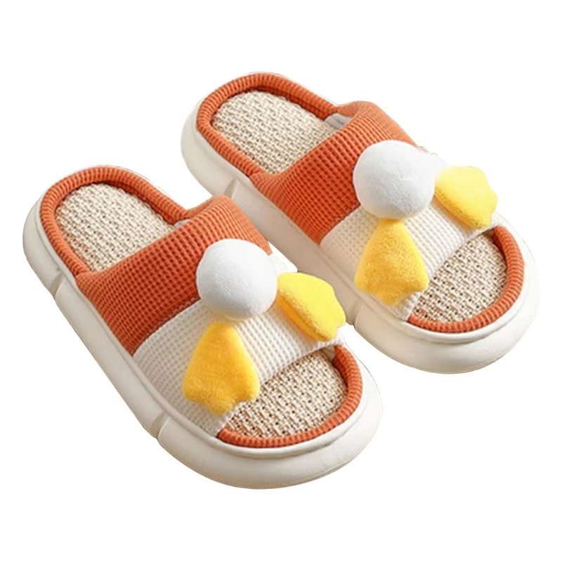 Household Linen Cartoon Slippers Female Four Seasons Indoor Household Thick-soled Non-slip Soft-soled Couple Slippers
Household Linen Cartoon Slippers Female Four Seasons Indoor Household Thick-soled Non-slip Soft-soled Couple Slippers