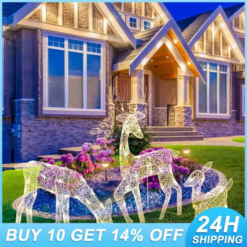 Led Light Glowing Glitter Reindeer Outdoor Pile Lawn Xmas Ornaments Handmade Navidad Christmas Led Light Outdoor Yard Decoration
Led Light Glowing Glitter Reindeer Outdoor Pile Lawn Xmas Ornaments Handmade Navidad Christmas Led Light Outdoor Yard Decoration