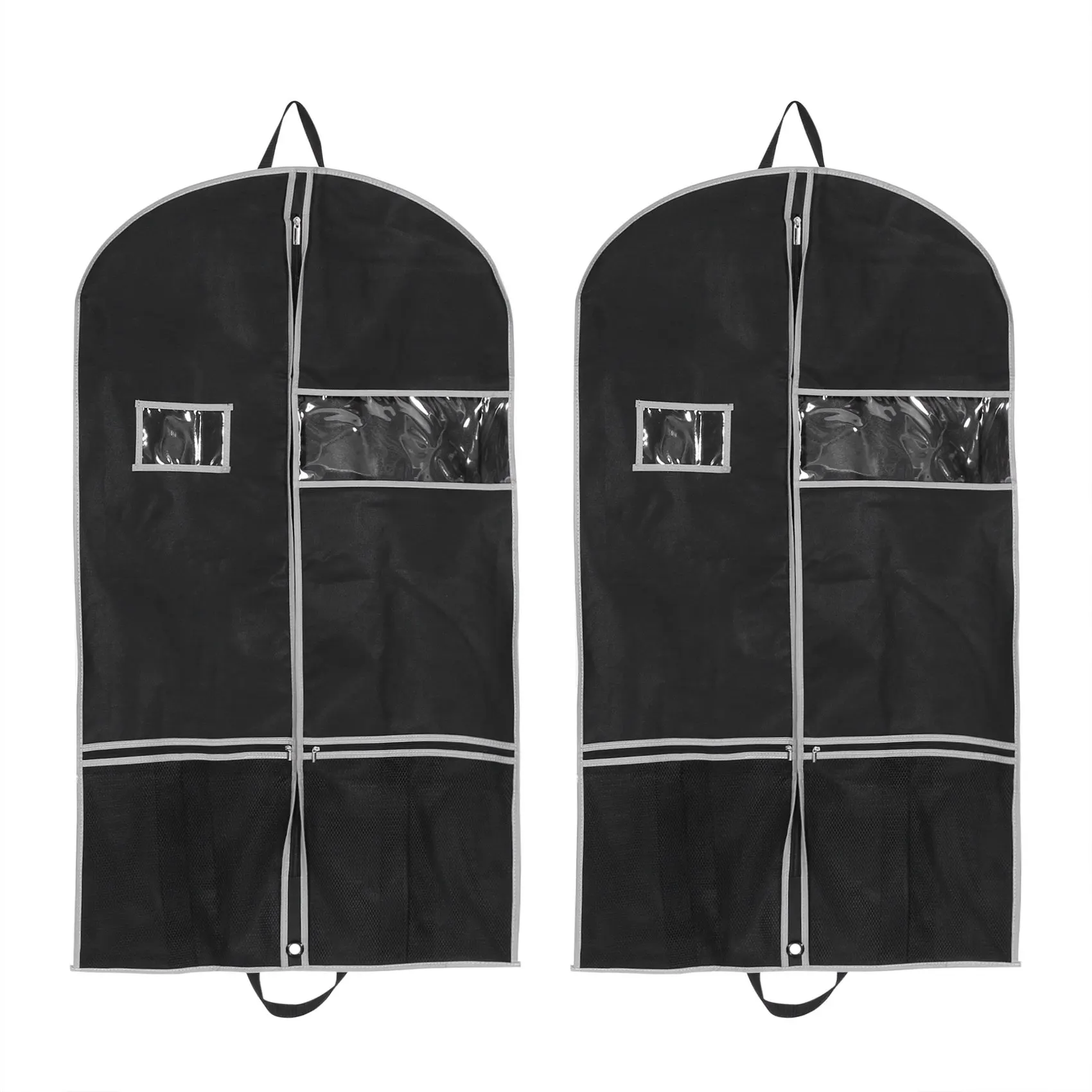 Garment Bags 2 Pack 43 Inch Garment Bags for Storage Travel Nonwoven Fabric Dress Bag Suit Bag Garment Bag with 2 Large Mesh
Garment Bags 2 Pack 43 Inch Garment Bags for Storage Travel Nonwoven Fabric Dress Bag Suit Bag Garment Bag with 2 Large Mesh