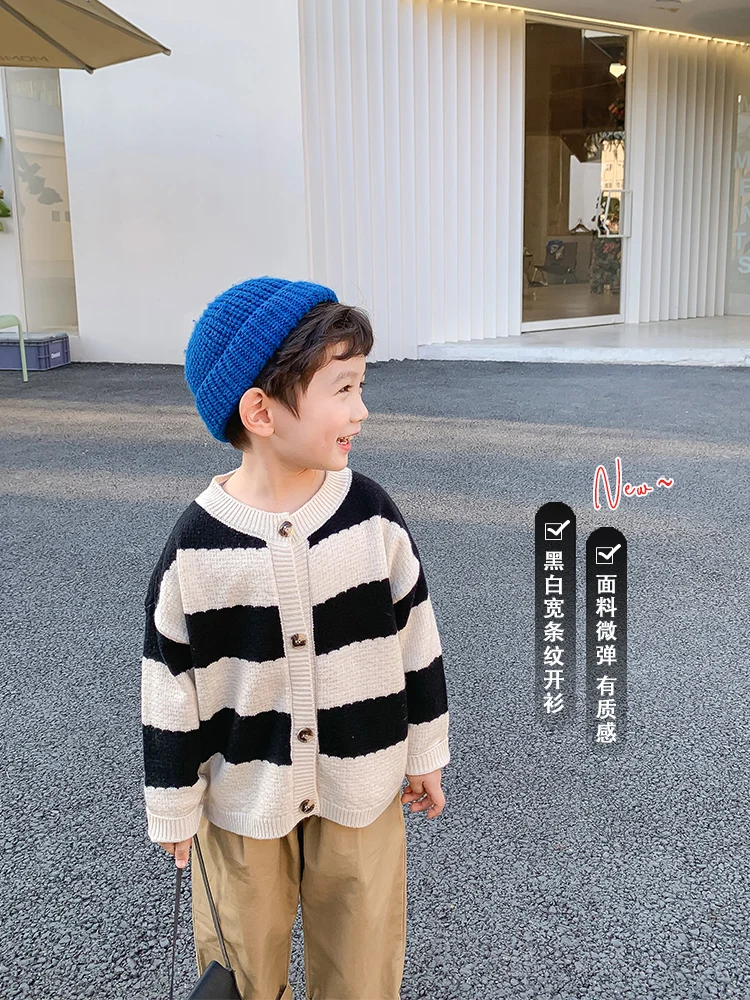Children's Spring Clothes Boys' Sweater Baby Knitted Cardigan Children Spring and Autumn Coat Boy Korean Style Fashionable Top
Children's Spring Clothes Boys' Sweater Baby Knitted Cardigan Children Spring and Autumn Coat Boy Korean Style Fashionable Top
