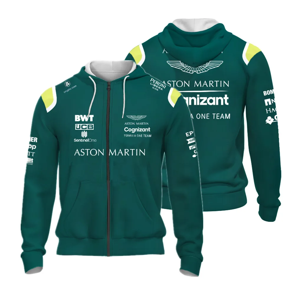 2023 Formula 1 Aston Martin Hoodie, F1 Alonso Racing Suit, Sweater, Oversized, MOTO Cycling SuitMen's and Women's Green Zipper
2023 Formula 1 Aston Martin Hoodie, F1 Alonso Racing Suit, Sweater, Oversized, MOTO Cycling SuitMen's and Women's Green Zipper