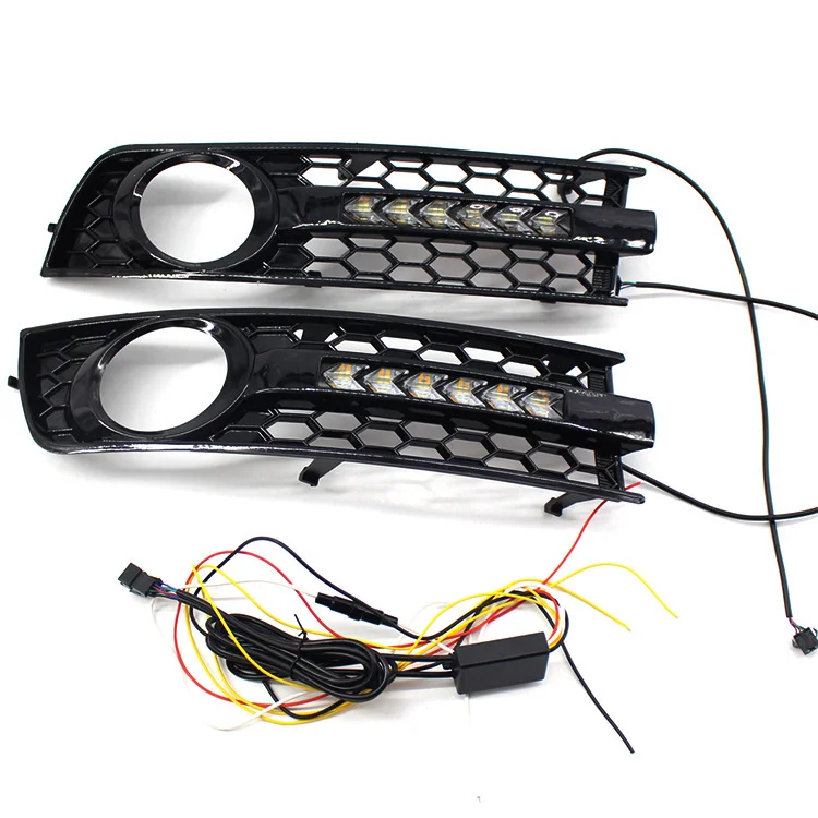 It is suitable for 01-05 Audi A4 B6 front bumper grille fog lamp frame streamer daytime running lamp turn signal lamp
It is suitable for 01-05 Audi A4 B6 front bumper grille fog lamp frame streamer daytime running lamp turn signal lamp
