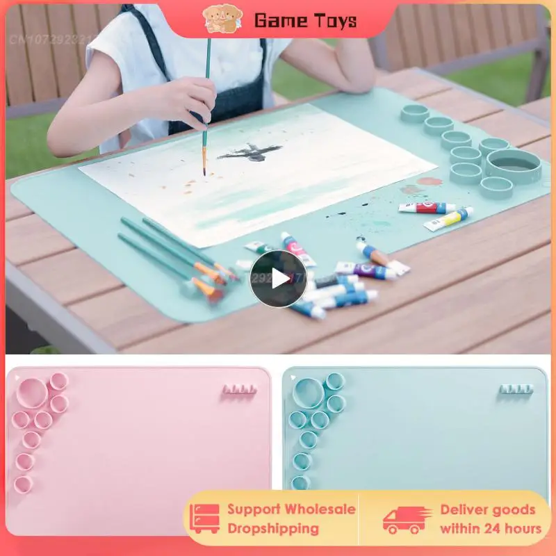 Non-fading Pigment Palette Large Silicone Drawing Board Pink Non-staining Silicone Art Clay Mat Children Toy Easy To Clean Blue
Non-fading Pigment Palette Large Silicone Drawing Board Pink Non-staining Silicone Art Clay Mat Children Toy Easy To Clean Blue