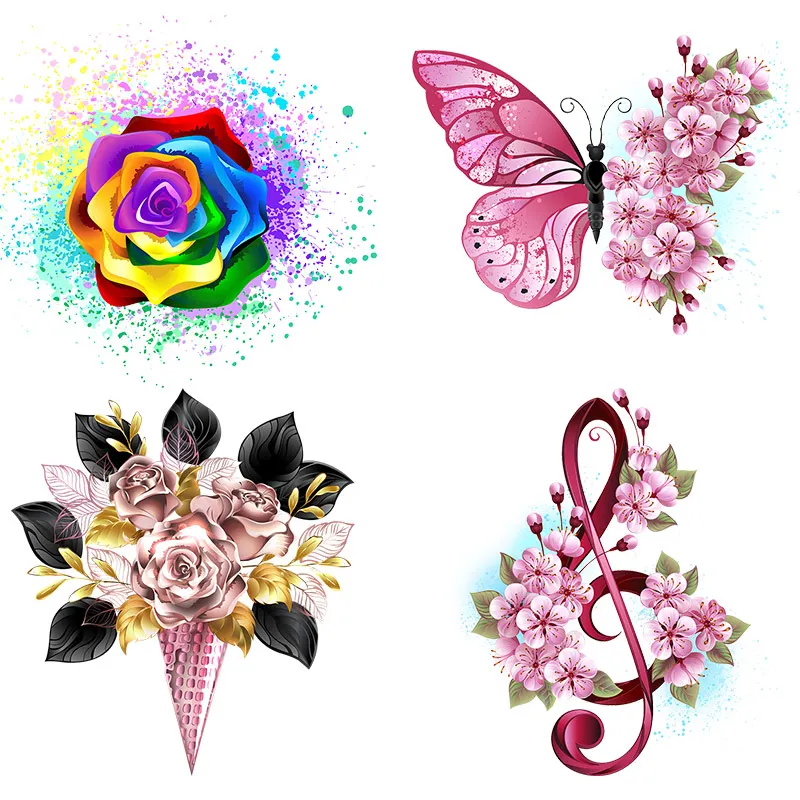 Flowers Butterfly Thermo Transfer Sticker On Clothes Animal Iron On Patches For Clothing DIY Washable T-shirt Clothes Stickers
Flowers Butterfly Thermo Transfer Sticker On Clothes Animal Iron On Patches For Clothing DIY Washable T-shirt Clothes Stickers