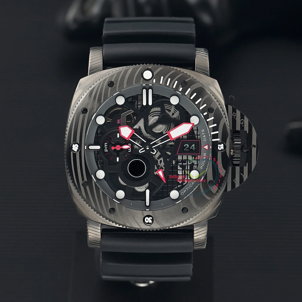 2023 BRAND NEW Black Ops Limited Edition 47mm Skeleton Dial Rubber Strap Automatic Watch Men's Mechanical Reloj Hombre
2023 BRAND NEW Black Ops Limited Edition 47mm Skeleton Dial Rubber Strap Automatic Watch Men's Mechanical Reloj Hombre