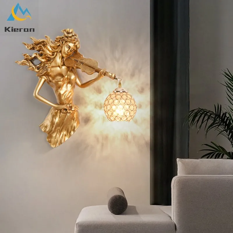 Modern Simple Singer Crystal LED Wall Lamp Bedroom Study Bedside Violin Beauty Wall Lights Living Room Decor Guitarist Wall Lamp
Modern Simple Singer Crystal LED Wall Lamp Bedroom Study Bedside Violin Beauty Wall Lights Living Room Decor Guitarist Wall Lamp
