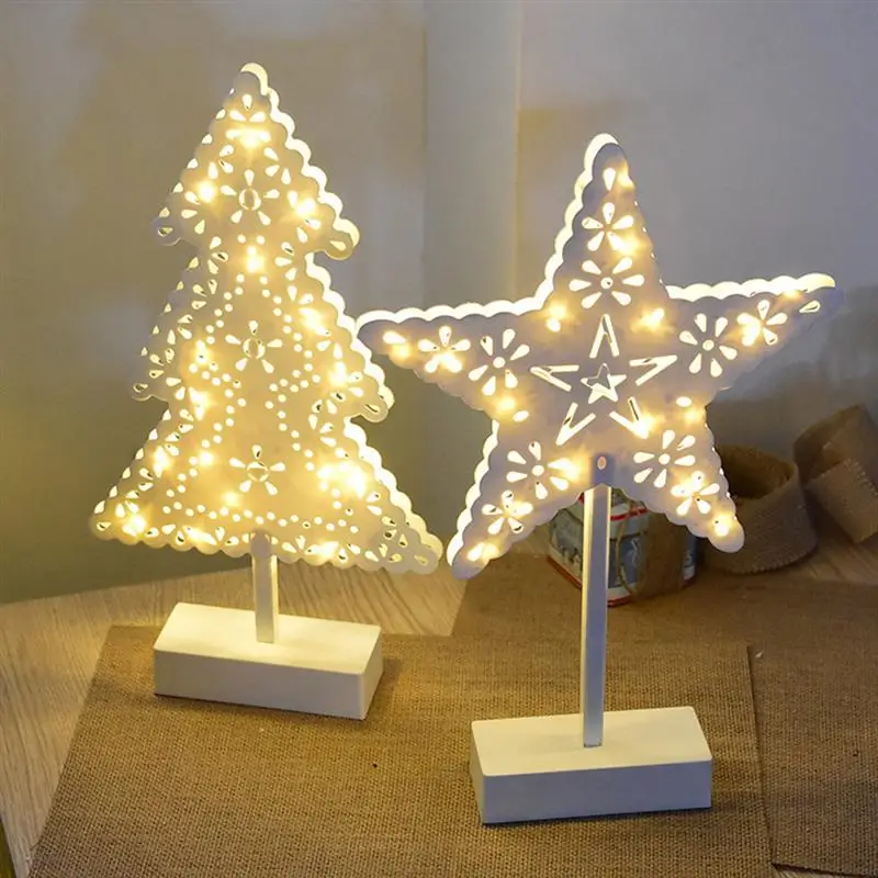 2PCS LED Decorative Night Light Christmas Tree Shape Night Lamp Five-pointed Star Shape Lamp Desktop Night Light Party Props
2PCS LED Decorative Night Light Christmas Tree Shape Night Lamp Five-pointed Star Shape Lamp Desktop Night Light Party Props