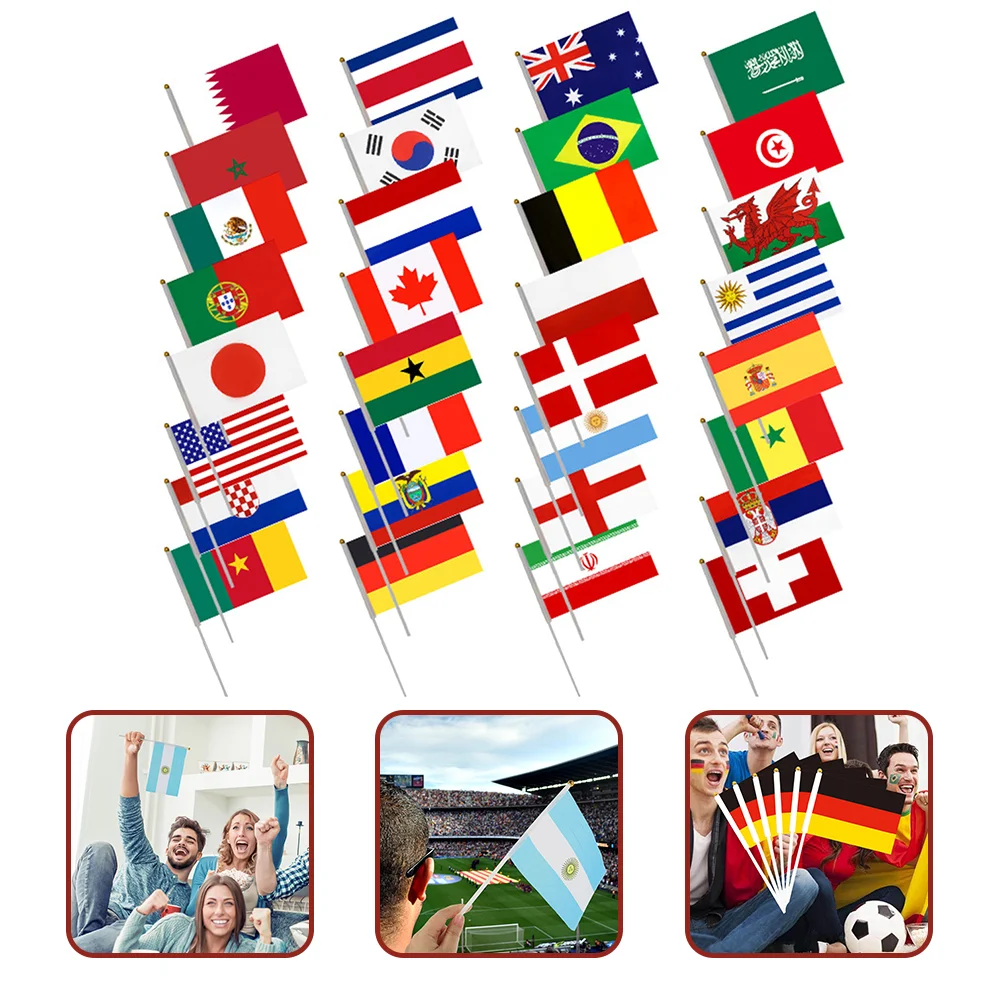 32pcs Patriotic Decorations Small National Flag Small Flags Portable Delicate Lightweight Compact for Present
32pcs Patriotic Decorations Small National Flag Small Flags Portable Delicate Lightweight Compact for Present