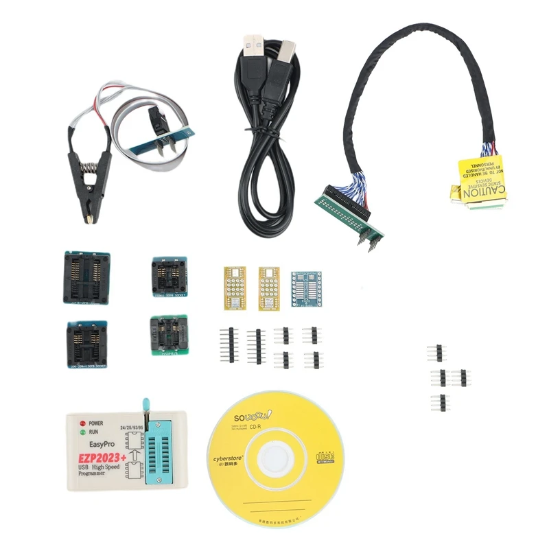 Высокоскоростной USB-программатор EZP2023 SPI EZP 2023 с поддержкой 24 25 93 95 EEPROM 25, чип флэш-BIOS с комплектом адаптеров 12
Высокоскоростной USB-программатор EZP2023 SPI EZP 2023 с поддержкой 24 25 93 95 EEPROM 25, чип флэш-BIOS с комплектом адаптеров 12