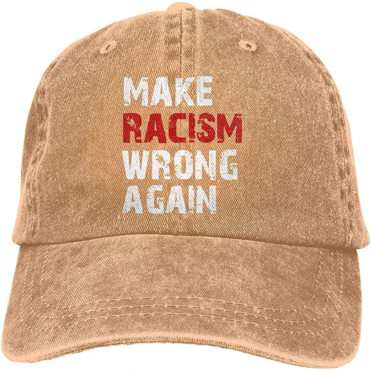 Make Racism Wrong Again Unisex Cotton Hat Vintage Adjustable Baseball Cap Fashion Hip Hop Hat
Make Racism Wrong Again Unisex Cotton Hat Vintage Adjustable Baseball Cap Fashion Hip Hop Hat