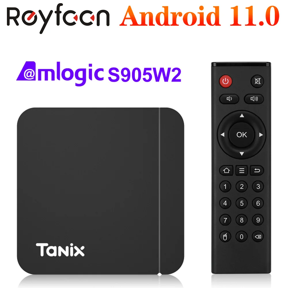 

2023 Tanix W2 TV Box Android 11 Amlogic S905W2 2GB 16GB Support H.265 AV1 2.4g&5g Dual Wifi HDR 10+ Media Player Set Top