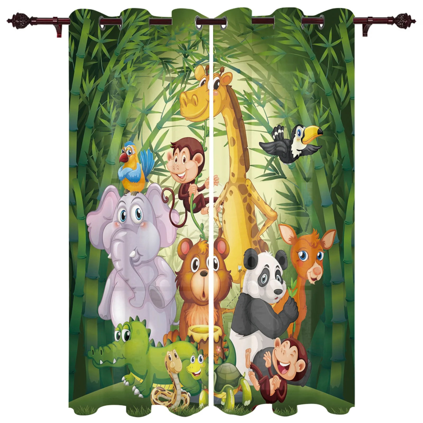 Children Curtains for Living Room Bedroom Animal Curtains for Kids Boys Girl Forest Zoo Cartoon Jungle Window Treatment Drape
Children Curtains for Living Room Bedroom Animal Curtains for Kids Boys Girl Forest Zoo Cartoon Jungle Window Treatment Drape