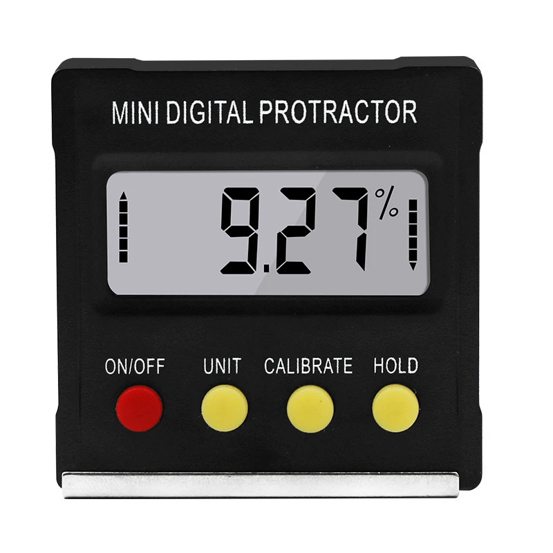 Electronic Slope Level Protractor Digital Mini Portable Inclinometer Black Magnetic Angle Ruler Inclination Box
Electronic Slope Level Protractor Digital Mini Portable Inclinometer Black Magnetic Angle Ruler Inclination Box