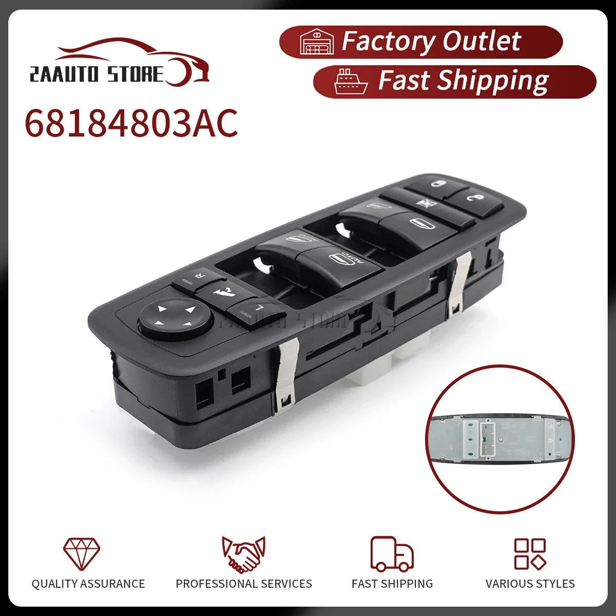 Авто для Jeep Grand Cherokee 2014-2016 гг. 68184803 Главный замок переключателя окна со стороны водителя переменного тока 68184803 АА 68184803 АБ
Авто для Jeep Grand Cherokee 2014-2016 гг. 68184803 Главный замок переключателя окна со стороны водителя переменного тока 68184803 АА 68184803 АБ