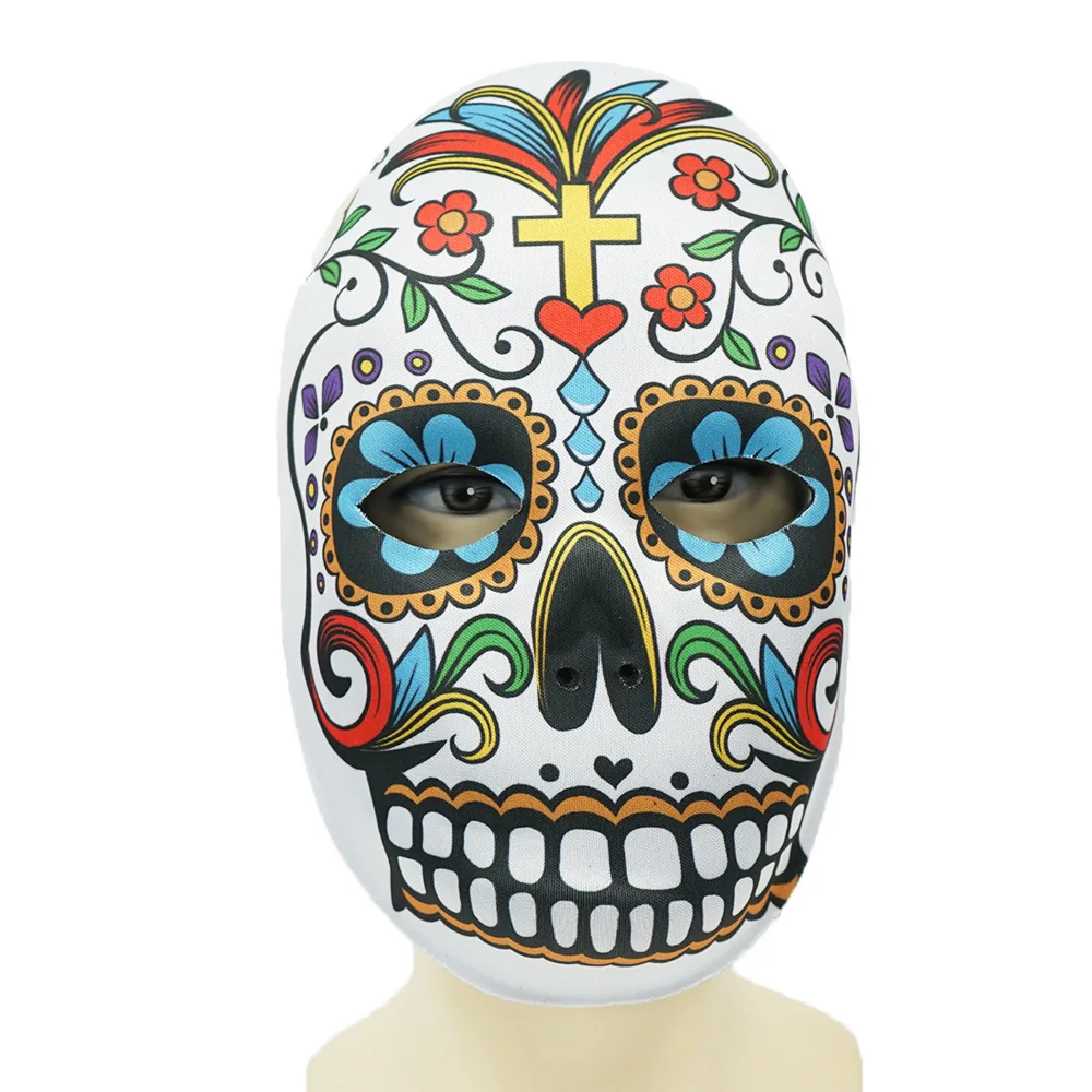 Halloween Mexican Day of the Dead Cosplay Mask Costume Mask Party Skull Print Mask for Party Holiday Festivals Costume Prop
Halloween Mexican Day of the Dead Cosplay Mask Costume Mask Party Skull Print Mask for Party Holiday Festivals Costume Prop
