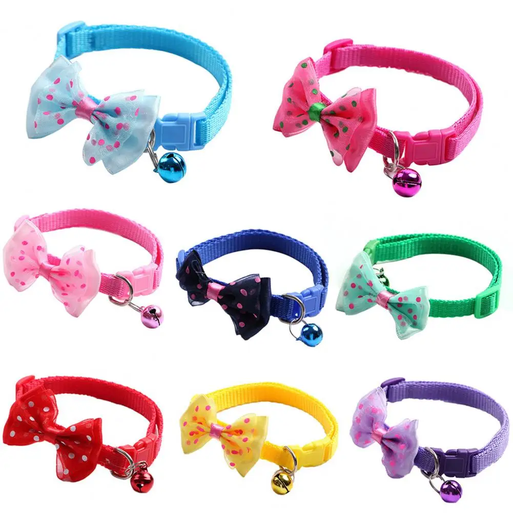 Charm Necklace Secure Adjustable Dot Print Bowknot Pet Necklace Quick Release Adjustable Neck Collar
Charm Necklace Secure Adjustable Dot Print Bowknot Pet Necklace Quick Release Adjustable Neck Collar