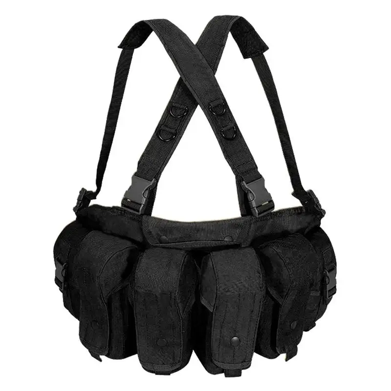 Chest Rig Multipurpose Combat Belt Multi-purpose Adjustable Molle Vest With Pouch Bag For Camping Hiking
Chest Rig Multipurpose Combat Belt Multi-purpose Adjustable Molle Vest With Pouch Bag For Camping Hiking