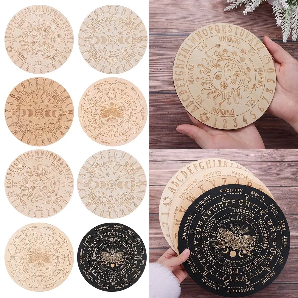 with Stars Sun and Moon Laser Cut Pendant Pendulum Black White Color Slice Wood Base Cat Pattern Wooden Pendulum Board
with Stars Sun and Moon Laser Cut Pendant Pendulum Black White Color Slice Wood Base Cat Pattern Wooden Pendulum Board
