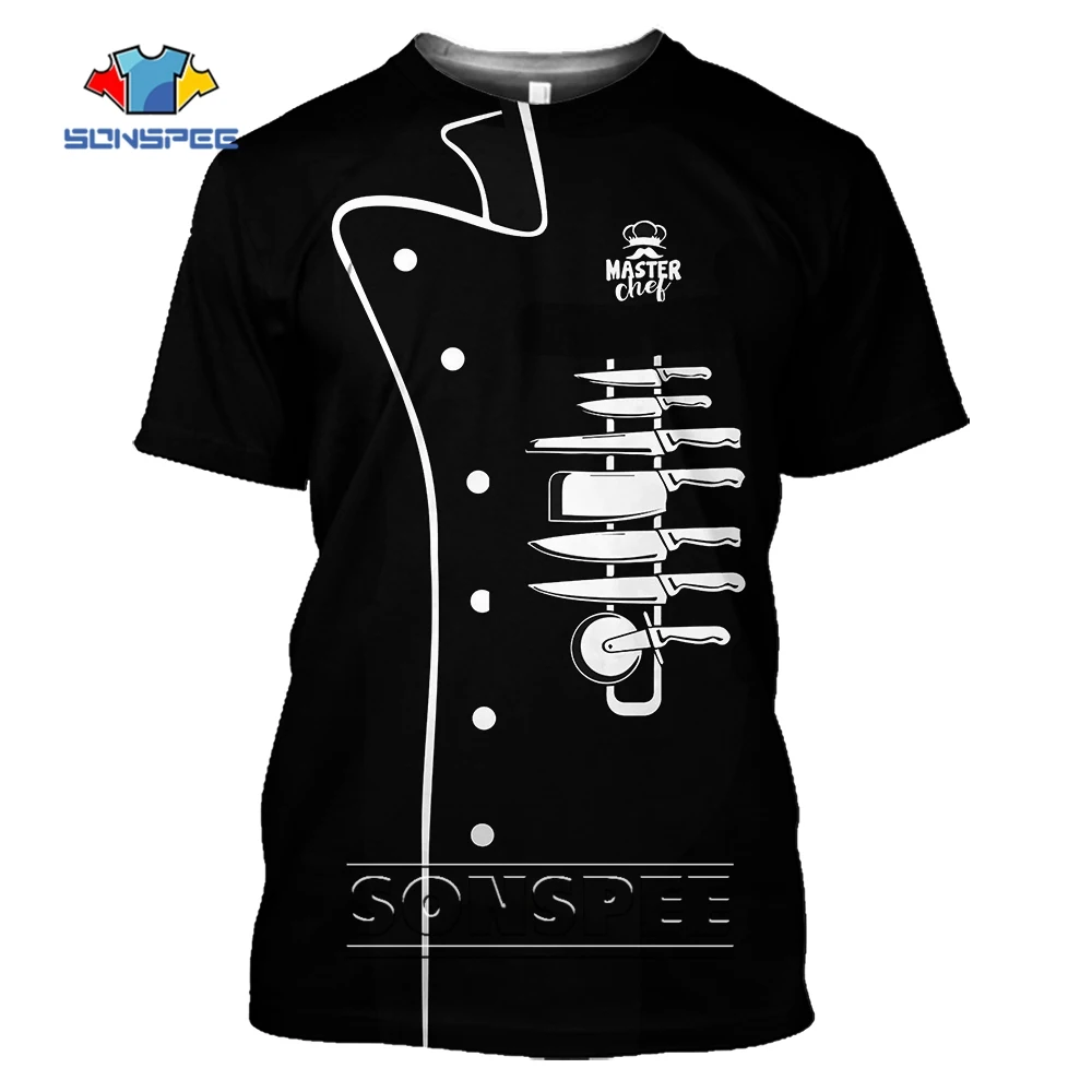 Футболка с коротким рукавом и 3D-принтом шеф-повара, в стиле хип-хоп
Футболка с коротким рукавом и 3D-принтом шеф-повара, в стиле хип-хоп