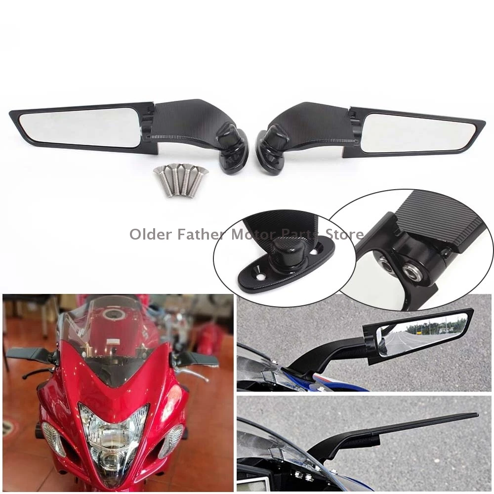 Motorcycle Side Rearview Mirror Modified Wind Wing Adjustable Rearview Mirror For Suzuki GSXR600 GSXR700 GSXR1000 2005-2019
Motorcycle Side Rearview Mirror Modified Wind Wing Adjustable Rearview Mirror For Suzuki GSXR600 GSXR700 GSXR1000 2005-2019