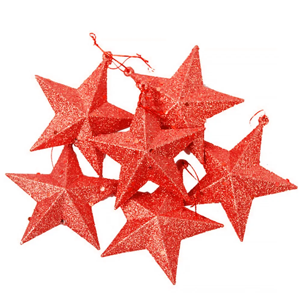 6pcs With Gold Powder Christmas Tree Mini Plastic Lightweight Five-pointed Star Decorations Festival Cute
6pcs With Gold Powder Christmas Tree Mini Plastic Lightweight Five-pointed Star Decorations Festival Cute