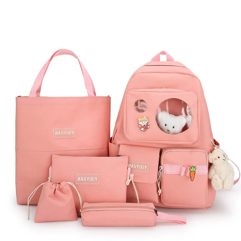 5Pcs/Set Schoolbags Teenager Girls Women Backpack Large Fashion Cute Pattern School Bags New Trend Shoulder Backpacks For Women
5Pcs/Set Schoolbags Teenager Girls Women Backpack Large Fashion Cute Pattern School Bags New Trend Shoulder Backpacks For Women