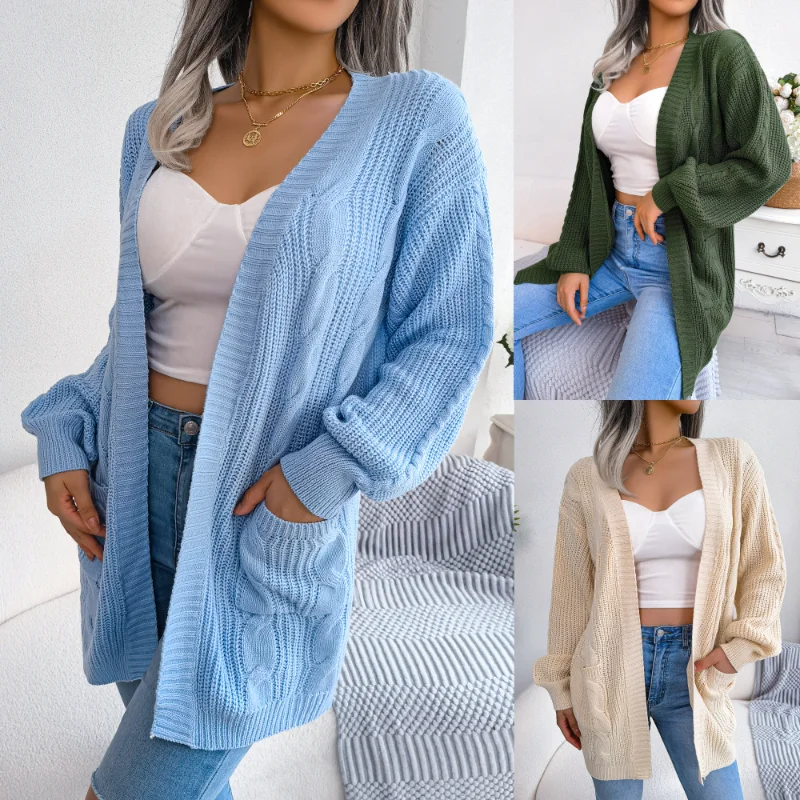 Bmissingyou Blue Oversized Cardigan Sweater Long Sleeve With Pockets Women Autumn Long Green Knit Sweaters Outwear Casual Wear
Bmissingyou Blue Oversized Cardigan Sweater Long Sleeve With Pockets Women Autumn Long Green Knit Sweaters Outwear Casual Wear