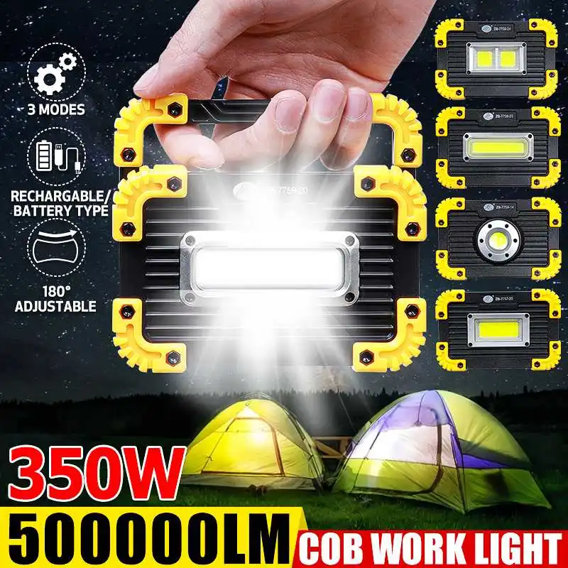 350W Portable Lanterns COB LED Floodlight USB Rechargeable Lamp Outdoor 3 Modes Rechargeable Camping Lamp Emergency Lamp
350W Portable Lanterns COB LED Floodlight USB Rechargeable Lamp Outdoor 3 Modes Rechargeable Camping Lamp Emergency Lamp