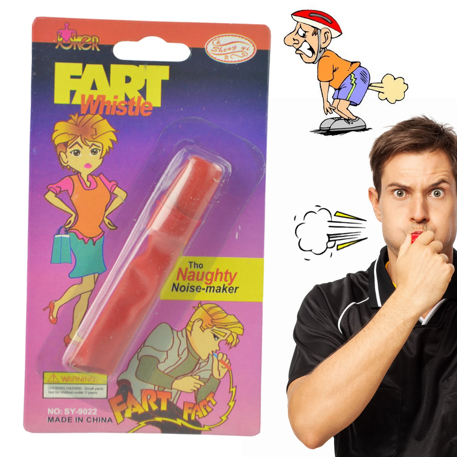 

Fart Whistle Classic Jokes Fart Whistle Funny Joke Prank Toy Great For Pranksters Jokes & Parent-Child Time Random Color