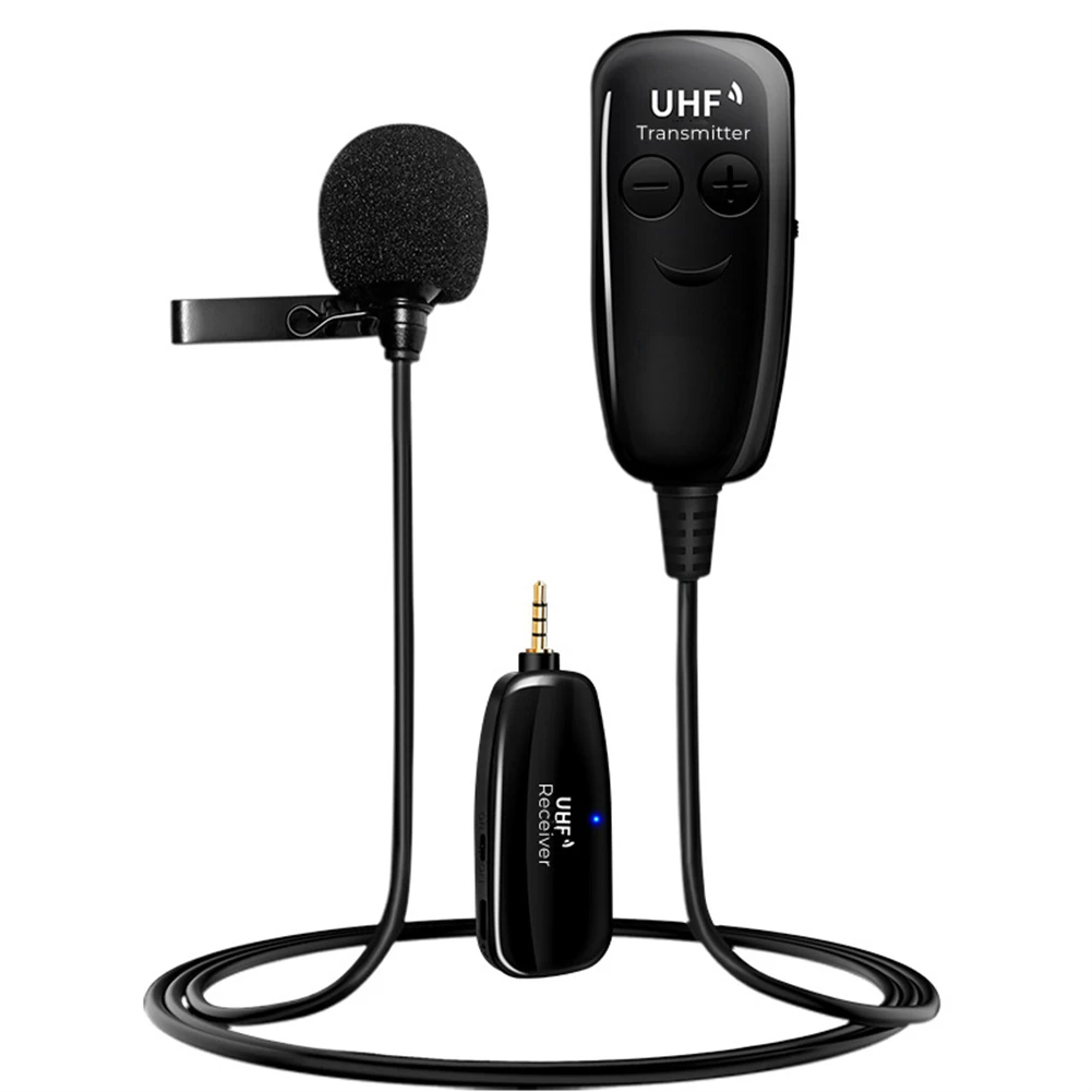 UHF Lavalier Lapel Wireless Microphone Recording Teaching For Smartphone DSLR PC Omnidirectional Mic Intelligent Noise Reduction
UHF Lavalier Lapel Wireless Microphone Recording Teaching For Smartphone DSLR PC Omnidirectional Mic Intelligent Noise Reduction
