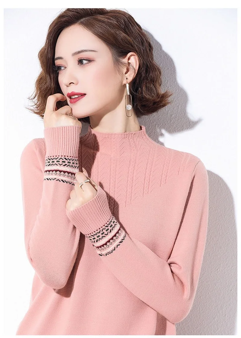 Women New Knitted Sweater Female Long Sleeve Loose Fashion All-match Knit Bottoming Sweaters Ladies Basic Jumper Solid Top G39 
Women New Knitted Sweater Female Long Sleeve Loose Fashion All-match Knit Bottoming Sweaters Ladies Basic Jumper Solid Top G39