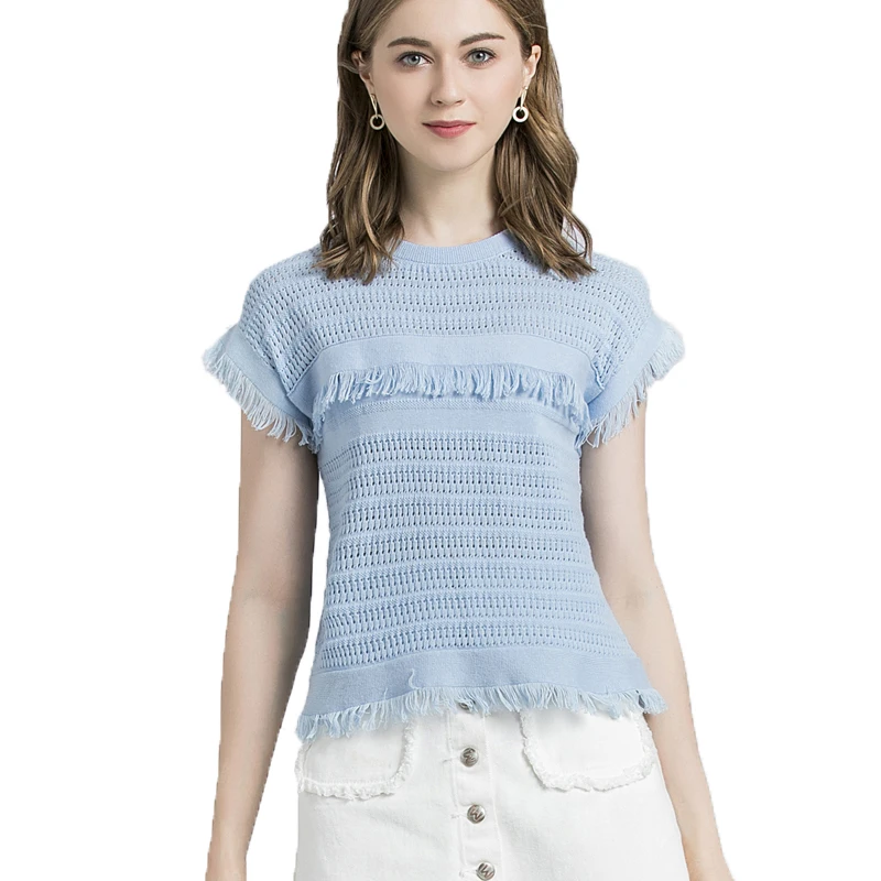 2022 spring and summer new age-reducing slim-fitting sweet temperament women's commuter round neck pullover short-sleeved t-shir
2022 spring and summer new age-reducing slim-fitting sweet temperament women's commuter round neck pullover short-sleeved t-shir