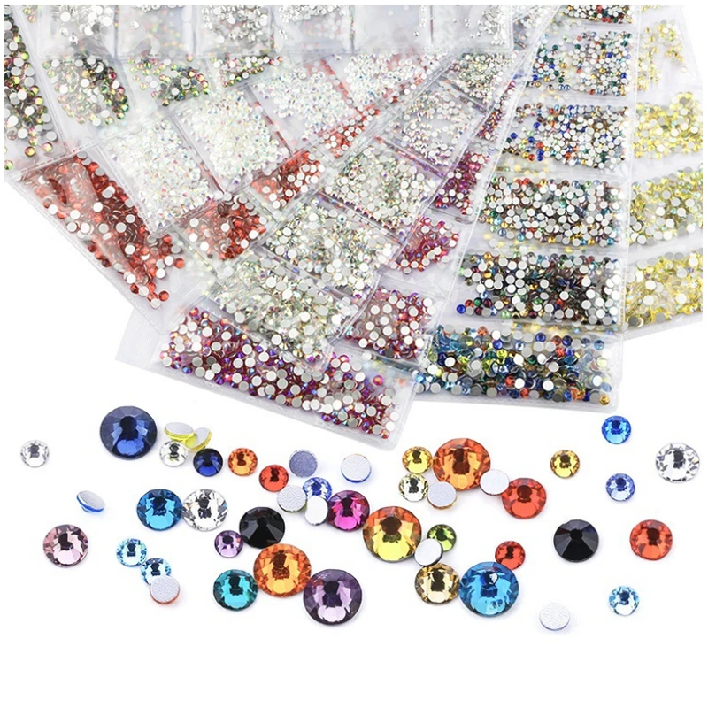 1728pcs 6 Sizes Loose Rhinestones Round Crystal Glass Flat Back Rhinestone for Nail Art Jewelry DIY Phone Case Crafts Bags Shoes
1728pcs 6 Sizes Loose Rhinestones Round Crystal Glass Flat Back Rhinestone for Nail Art Jewelry DIY Phone Case Crafts Bags Shoes
