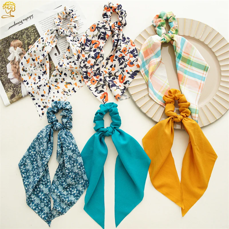 2022 Spring Solid Plaid Flower Long Ribbon Elastic Hair Band For Woman Female Large Intestine Rubber Circle Tie Fashion Headwear
2022 Spring Solid Plaid Flower Long Ribbon Elastic Hair Band For Woman Female Large Intestine Rubber Circle Tie Fashion Headwear