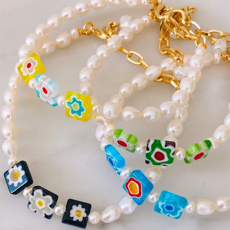 2022 New Fashion Women Simple Colorful Flowers Square Pearl Splicing Bracelet Women Cute Party Nature Pearl Bracelet Jewerly
2022 New Fashion Women Simple Colorful Flowers Square Pearl Splicing Bracelet Women Cute Party Nature Pearl Bracelet Jewerly