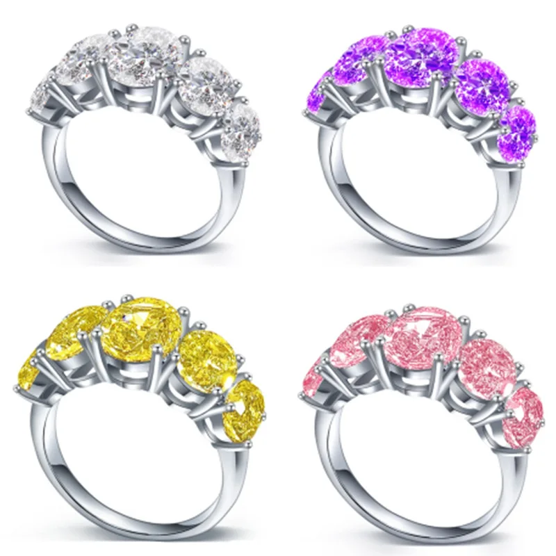 Crystals Rings Eternity Wedding Silver Ring For Women White Gold Color Gemstone Ring
Crystals Rings Eternity Wedding Silver Ring For Women White Gold Color Gemstone Ring