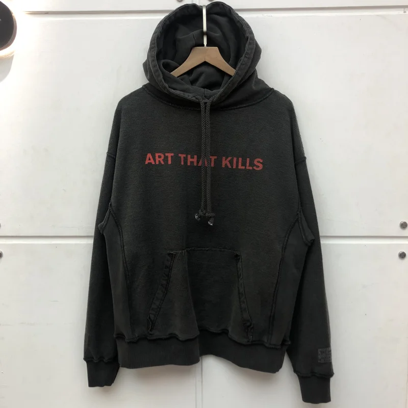 Double-sided letter printing Vintage Nice Washed Heavy Fabric Hoodie Men Women High Quality Hooded Oversize Pullover 
Double-sided letter printing Vintage Nice Washed Heavy Fabric Hoodie Men Women High Quality Hooded Oversize Pullover