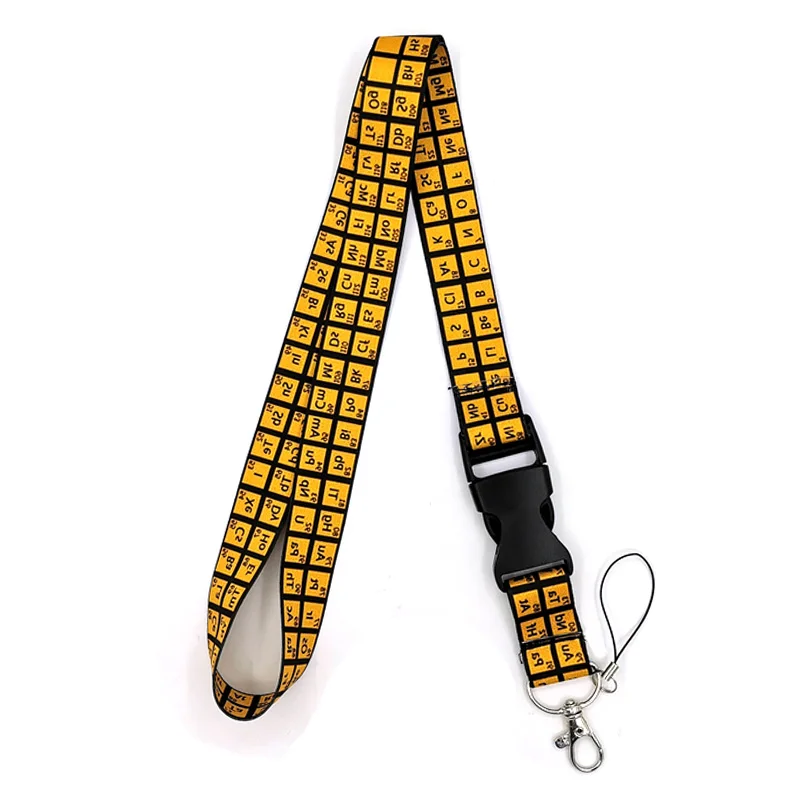 Periodic table of the elements Neck Strap Lanyards ID badge card holder keychain Mobile Phone Strap Ribbon webbing necklace
Periodic table of the elements Neck Strap Lanyards ID badge card holder keychain Mobile Phone Strap Ribbon webbing necklace