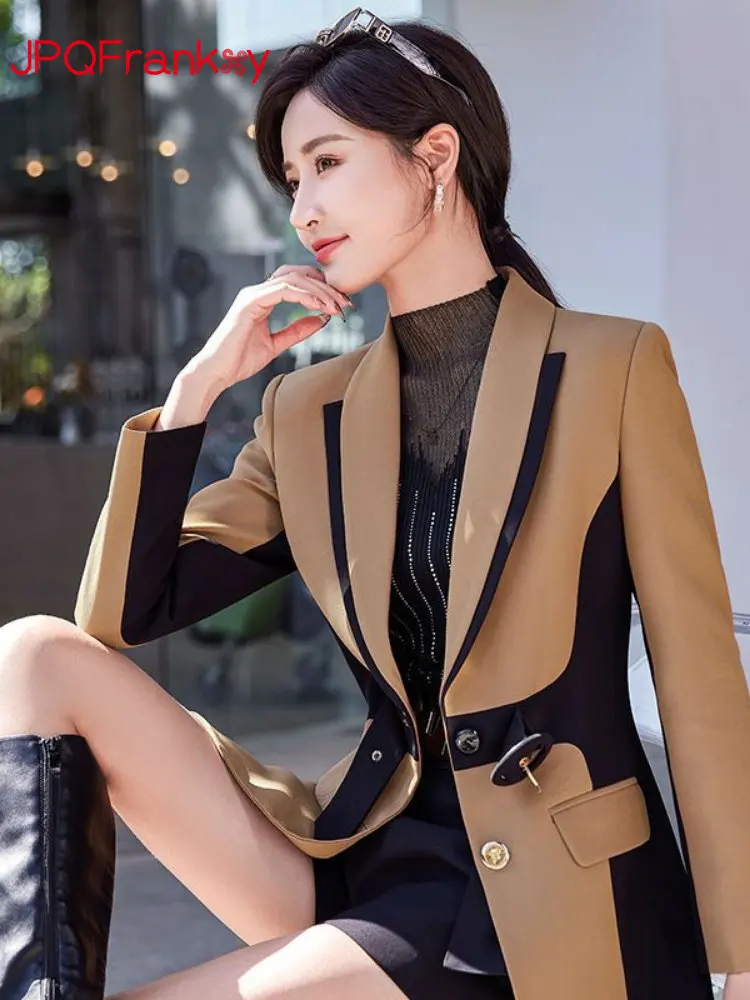 2022 New Spring and Autumn Single-piece Blazer Women's Slim Fashion Casual Temperament Long-sleeved Professional Suit Top
2022 New Spring and Autumn Single-piece Blazer Women's Slim Fashion Casual Temperament Long-sleeved Professional Suit Top