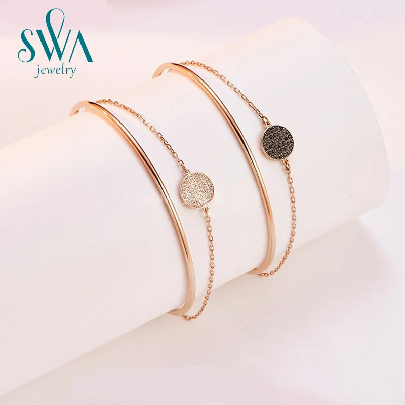 Swa Christmas gifts for new year 2022 Trends Women's jewelry store austrian crystal Jewelry Adjustable woman charm bracelet
Swa Christmas gifts for new year 2022 Trends Women's jewelry store austrian crystal Jewelry Adjustable woman charm bracelet