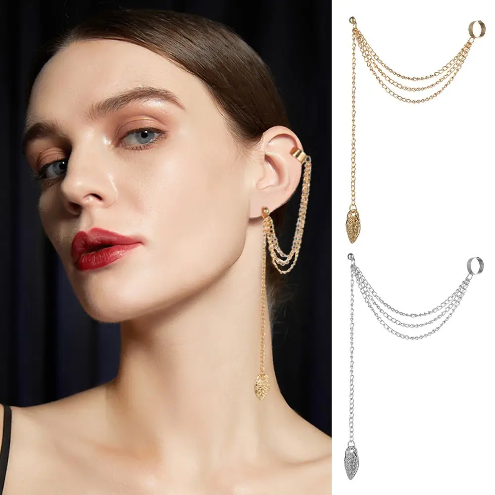Men Women Gift Punk Stud Earrings Hip Hop Leaves Pins Earrings Safety Drop Earring Ear Bone Clip Long Tassel
Men Women Gift Punk Stud Earrings Hip Hop Leaves Pins Earrings Safety Drop Earring Ear Bone Clip Long Tassel