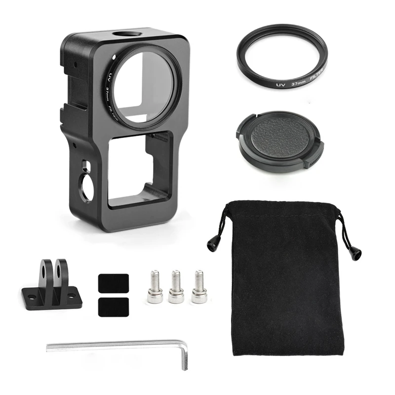 Metal Case For DJI Action 2 Protective Cage Cover+Adapter+UV Filter+Lens Cap Camera Accessory
Metal Case For DJI Action 2 Protective Cage Cover+Adapter+UV Filter+Lens Cap Camera Accessory