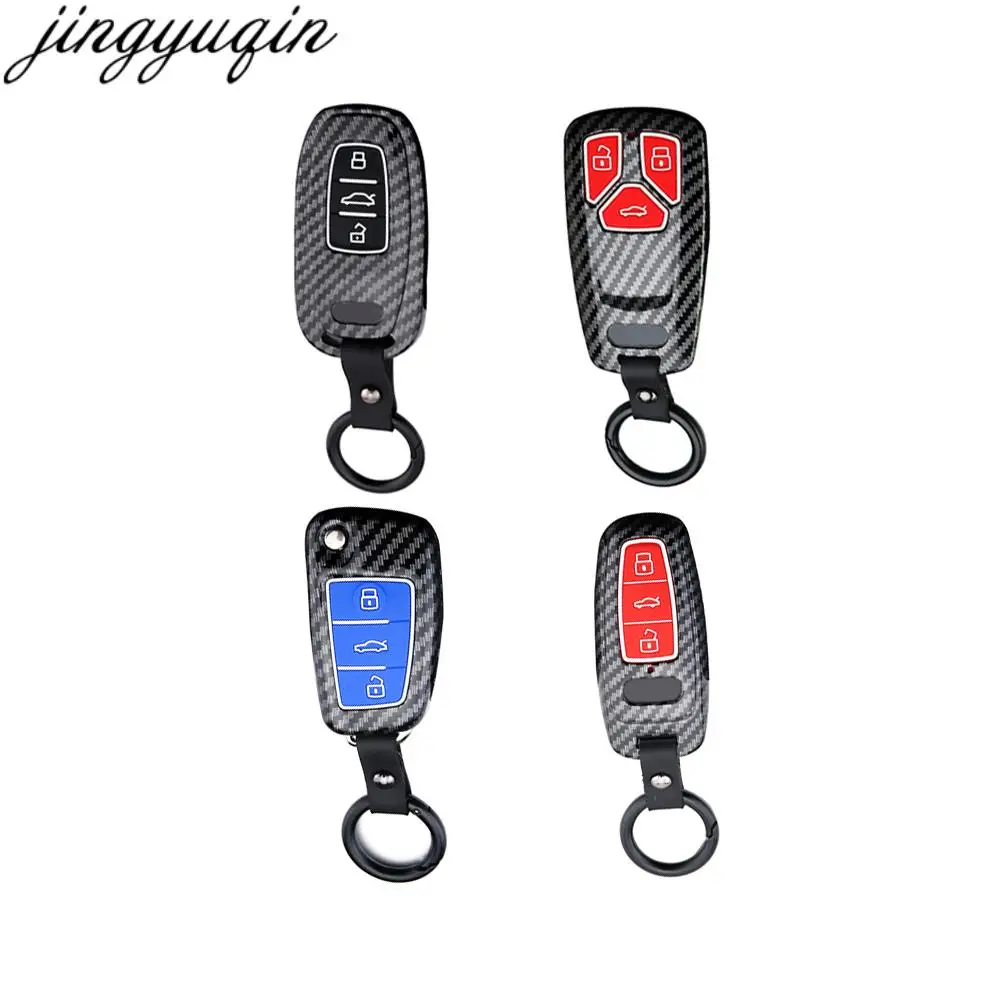 Jingyuqin Carbon Fiber ABS Silicone Key Cover Case For Audi A3 A4 A4L A5 A6 A6L A7 A8 A8L Q2L Q3 Q5 Q5L Q7 Q8 19-20 Remote Car
Jingyuqin Carbon Fiber ABS Silicone Key Cover Case For Audi A3 A4 A4L A5 A6 A6L A7 A8 A8L Q2L Q3 Q5 Q5L Q7 Q8 19-20 Remote Car