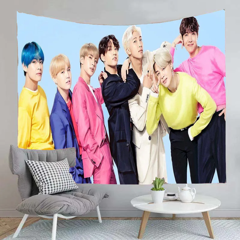 KPOP Bangtan Boys Tapestry Korean Star Surrounding JK Background Cloth Tapestry Wall Hanging Gift for Fans Wall Decor
KPOP Bangtan Boys Tapestry Korean Star Surrounding JK Background Cloth Tapestry Wall Hanging Gift for Fans Wall Decor