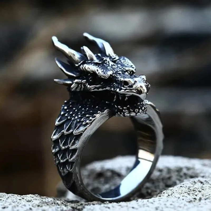 Secret Boys Silver Color Vintage Fashion Gothic Punk Ancient Dragon Men Jewelry Thai Silver Boyfriend Gift Party
Secret Boys Silver Color Vintage Fashion Gothic Punk Ancient Dragon Men Jewelry Thai Silver Boyfriend Gift Party